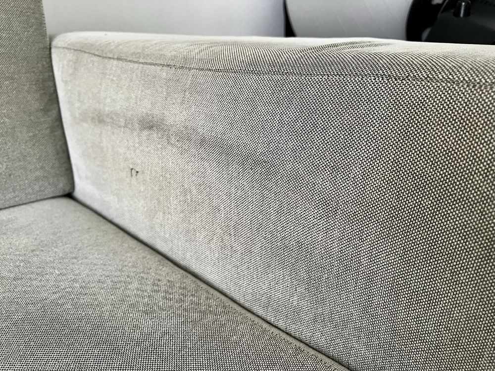 Canapea, structură PAL, bureți de calitate, 351x191 cm