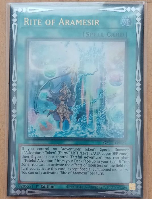 Yu gi oh карти Rite Of Aramesir + Dracoback The Rideable Dragon