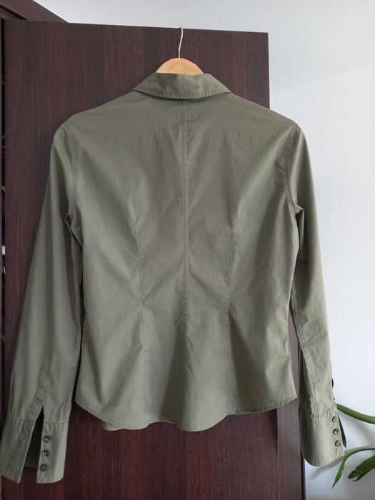 Cămașă originală ARMANI JEANS, mărimea 12, culoare olive