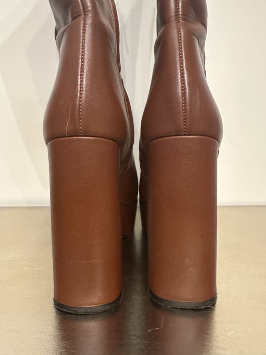 Ботуши Zara от естествена кожа, 39 номер