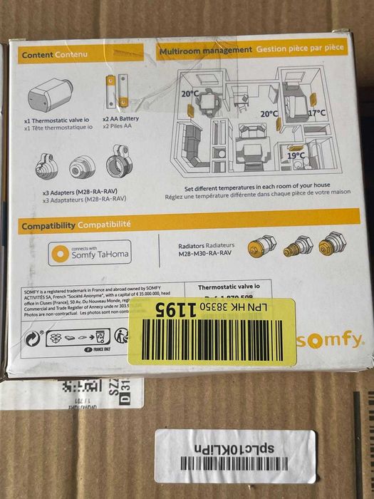 Robinet termostatic SOMFY IO 1870508