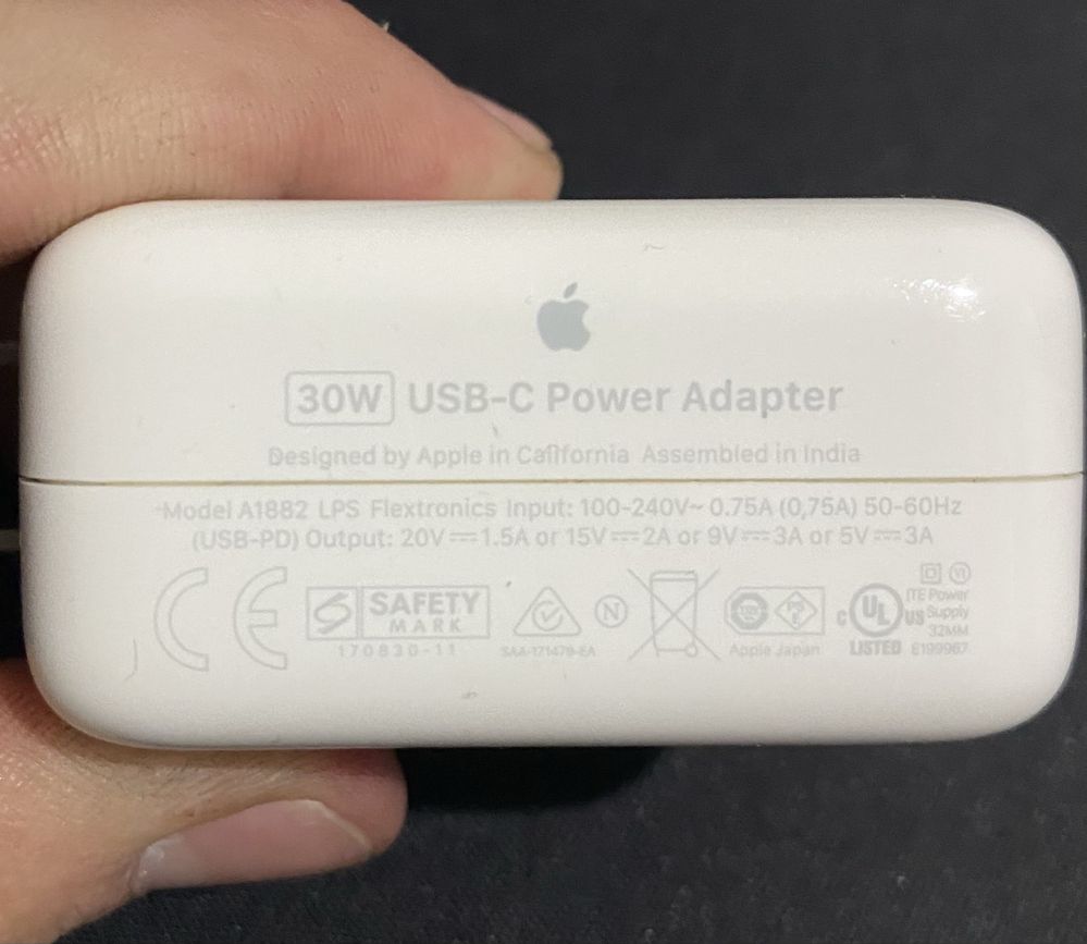 Блок питания 30w apple