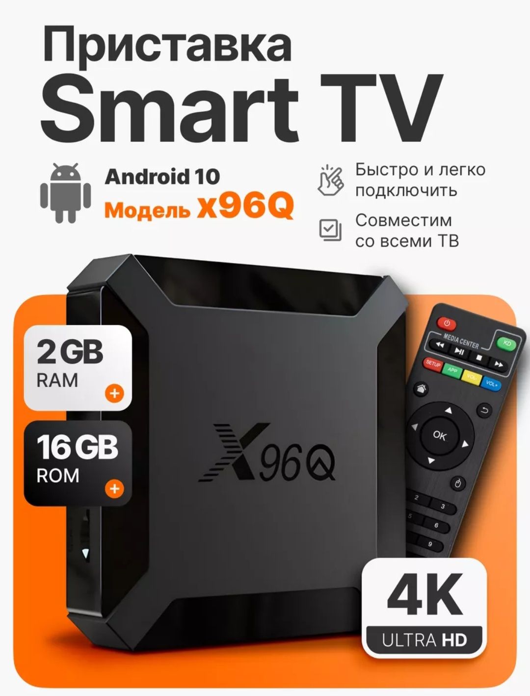 Приставка Smart-tv X96Q