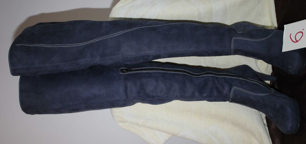 Cizme lungi damă, albastre/bleumarin, mărimea 40