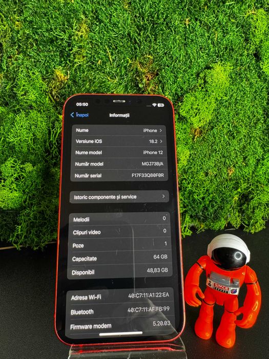 iPhone 12 Red Rosu 64GB 90% Baterie #4004