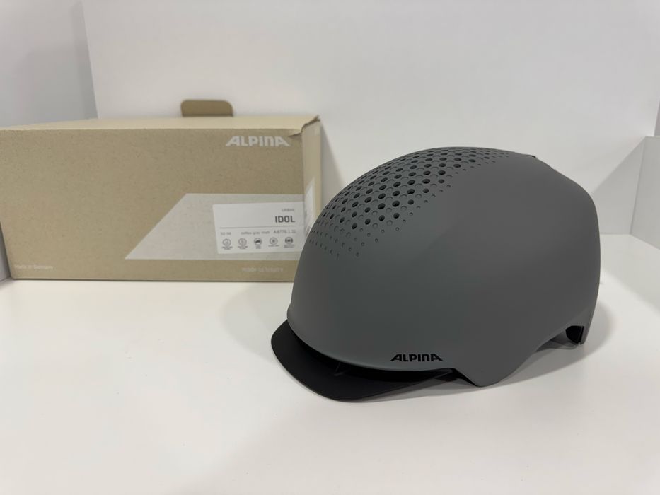 велосипедна каска за градски условия Alpina IDOL coffee grey matt