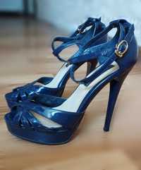 Туфли темно-синие