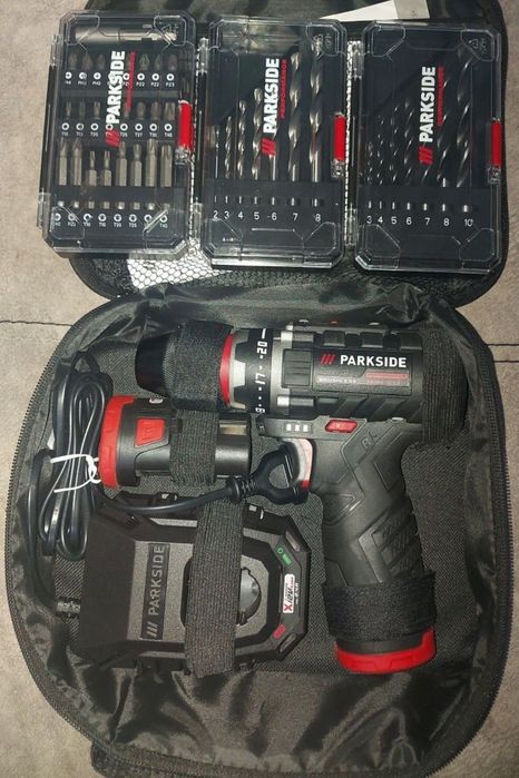 Bormasina parkside cu 2 acumulatori