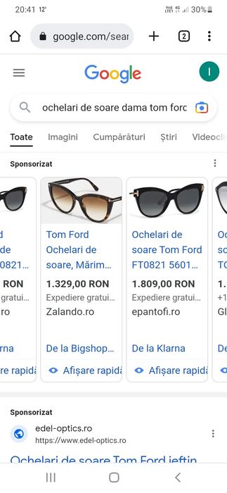 Ochelari de soare Tom Ford