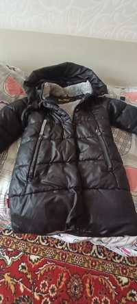 Куртка зимняя 9 лет черная 134