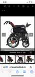 Scaun cu rotile electric sau carucior handicap Rosu jt 099