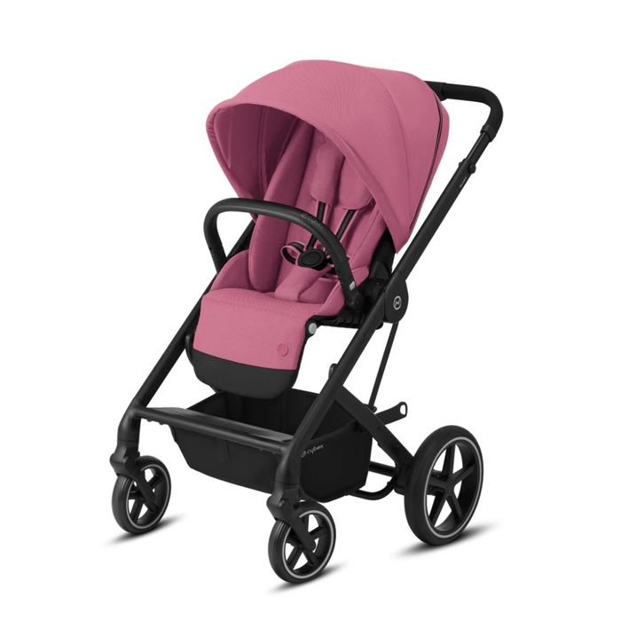 Carucior Cybex Balios S Lux Blk Magnolia Pink, sasiu negru, Roz