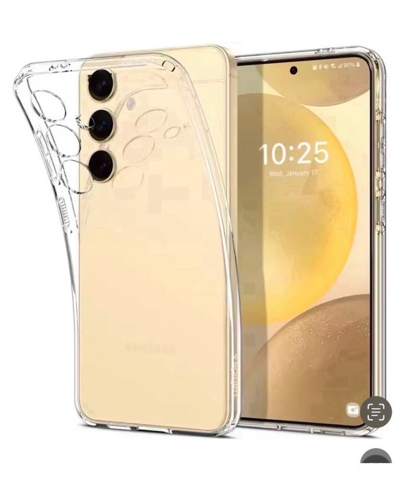 Husa Samsung S21/S22/S23/S24/S25 Plus Ultra Silicon Transaprenta Folie