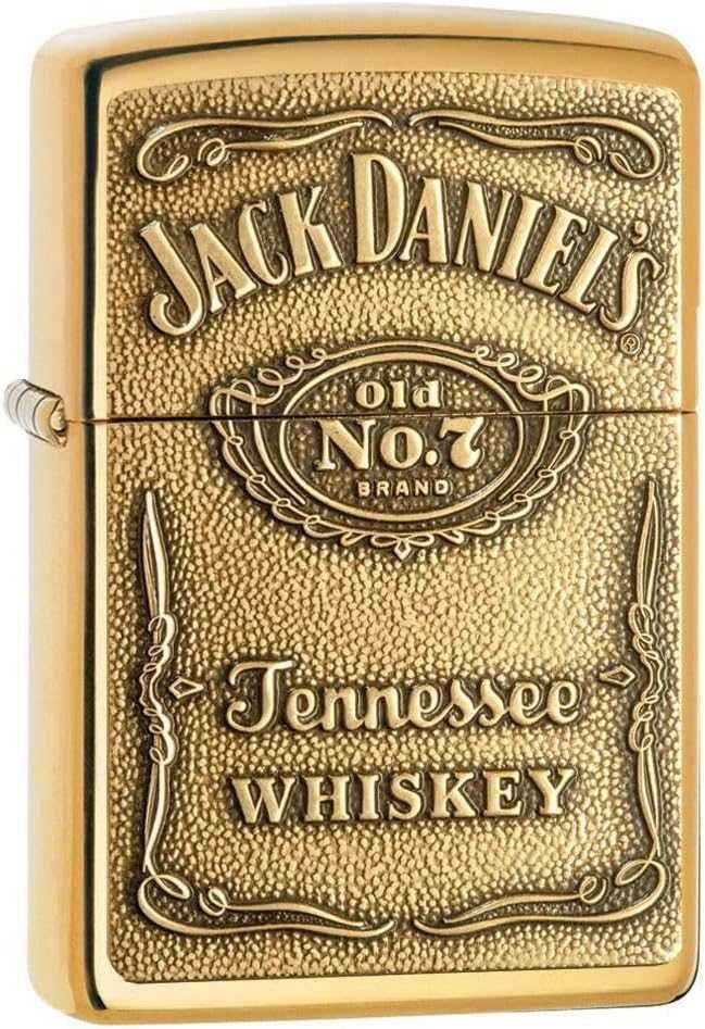 Bricheta Zippo gravata Jack Daniel's Tennessee Whiskey gold USA