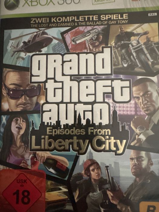 Xbox Grand theft auto IV Episodes of Liberty City