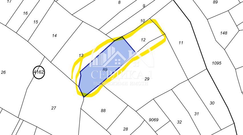 Продава се Парцел в София, Горна баня - 3229 кв.м за 61 €/кв.м - Снимка #1
