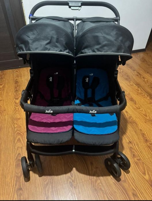 Коляска прогулочная Joie Aire Twin, синий, розовый