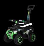 ATV electric cu maner pt copii 3 in 1, Kinderauto Warrior 30W 6V Green