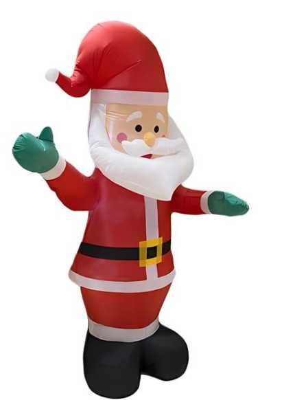 Mos Craciun Gonflabil Lumina LED Figurina Decorativa 3.6 Metri Curte