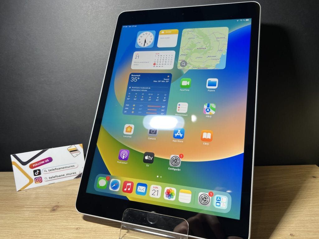 iPad 9th Cellular 64Gb Silver 3 ani garanție, Telefoane Mureș
