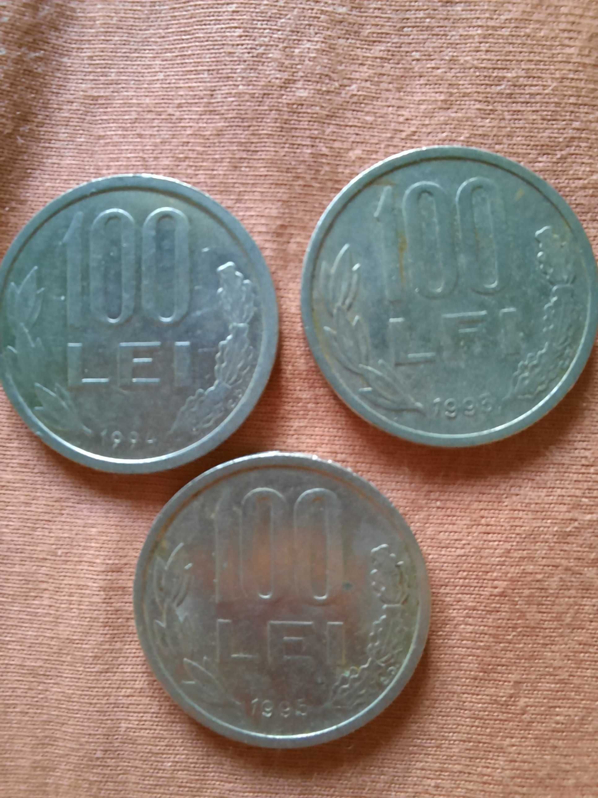 Vand monede 100 de lei 1993 -1994-1995