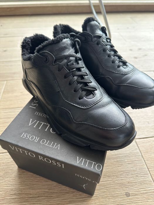 Естествена кожа, зимни топли обувки, отлично качество, отлично състоян