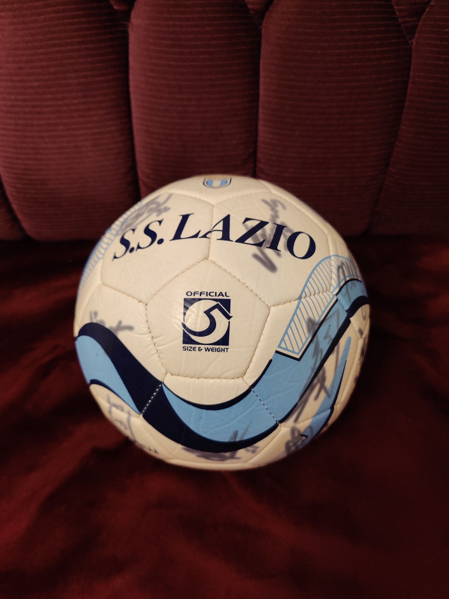 Minge fotbal S.S. Lazio semnată 2015