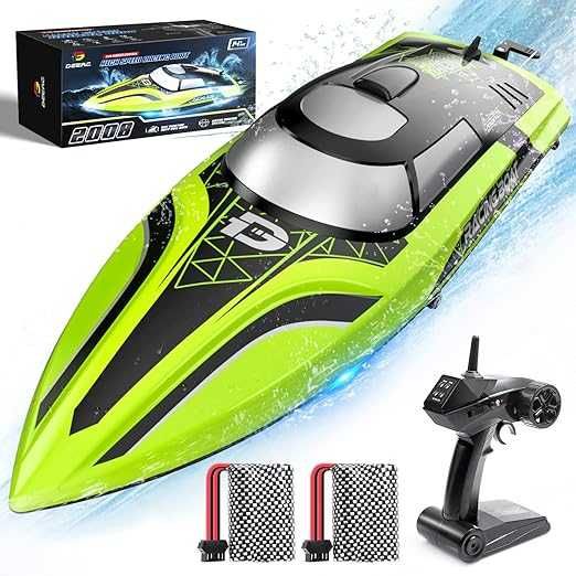 DEERC 2008 Barcă cu telecomandă RC cu lumină LED