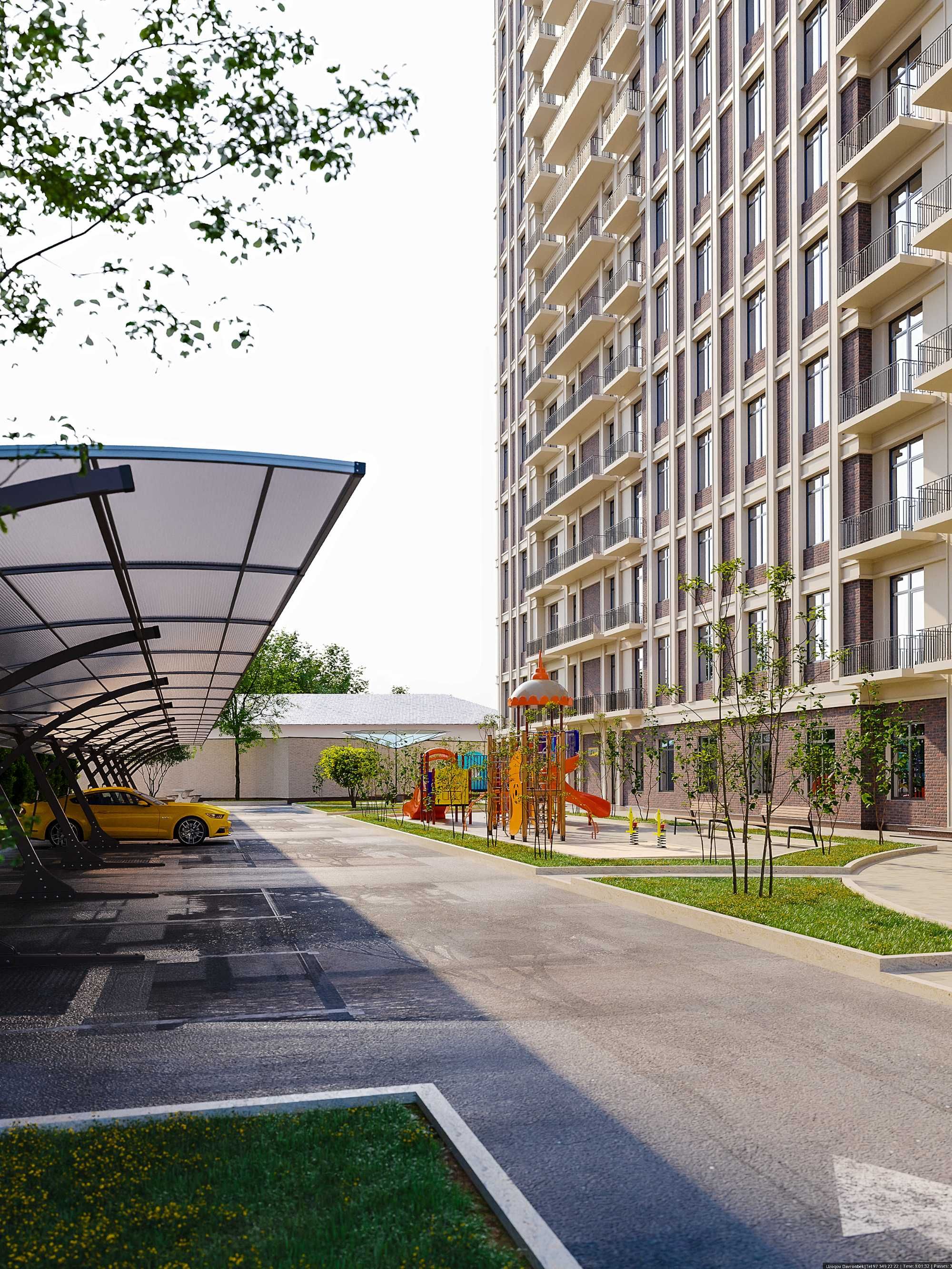2 хонали квартира — 59.9 м², 5-қават