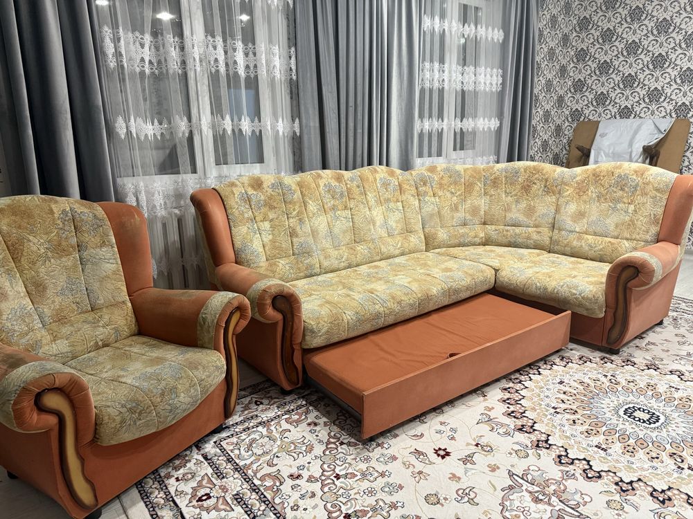 Продам диван и кресло в хорошем состоянии