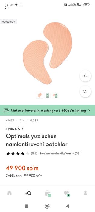 Oriflemdan 500 xel maxsulotlar Buxoro böylab dastafka bor