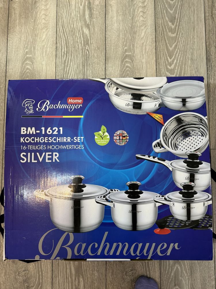 Set vase de gatit inox Bachmayer
