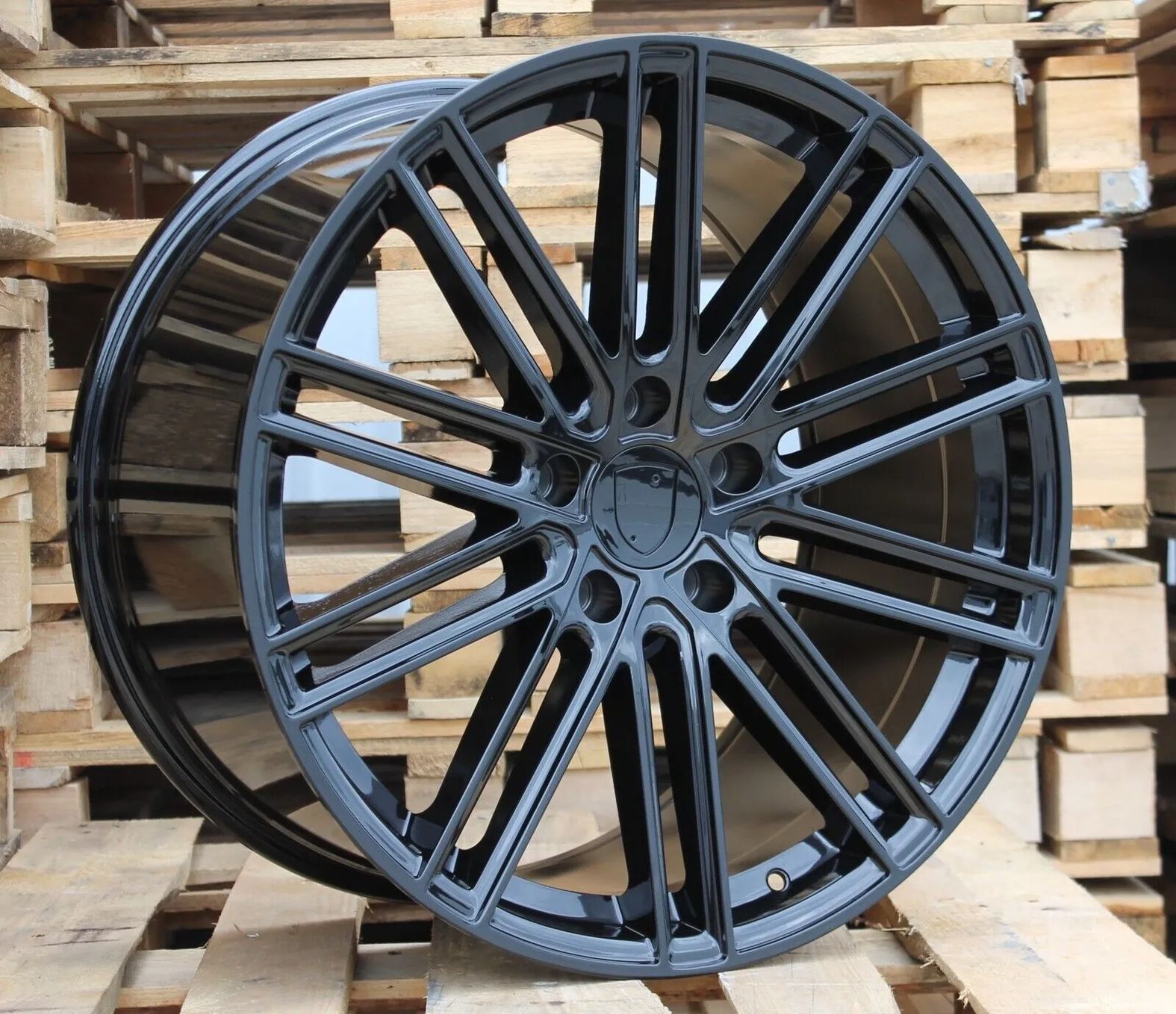 Jante Porsche 21 R21Panamera porsche cayenne jante porsche in doua latimi gloss black cu mici defecte