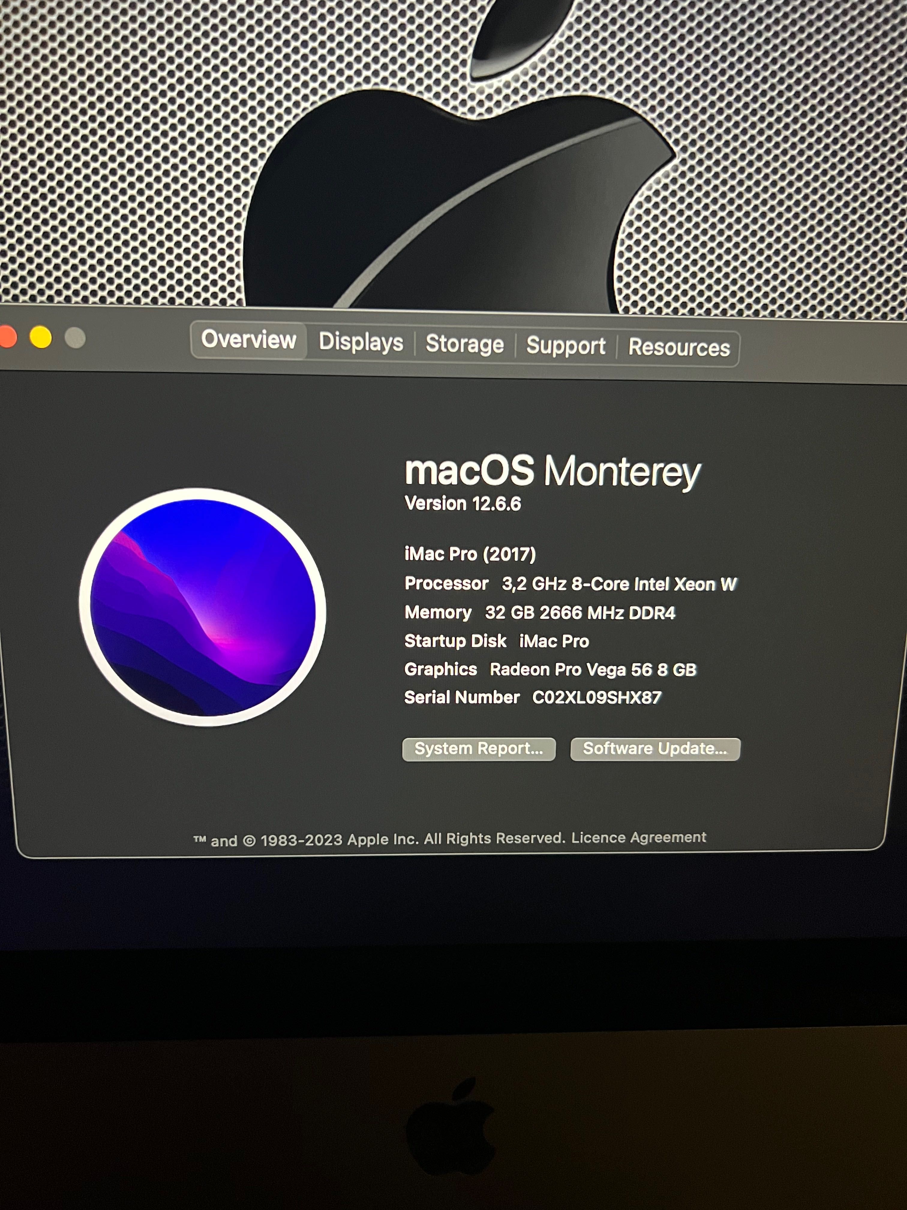 iMac Pro 8-Core Xeon/32GB/1TB SSD/Pro Vega56/8GB