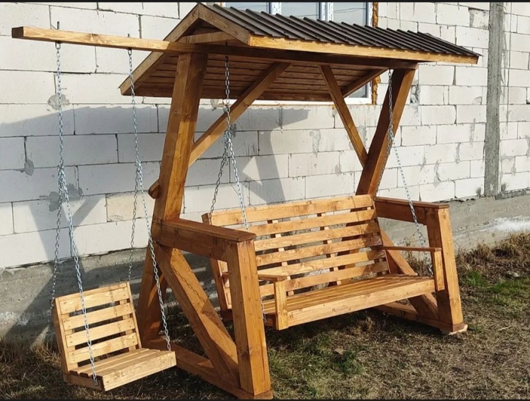 Confecționez leagăne și pergole cu leagăn pe comanda