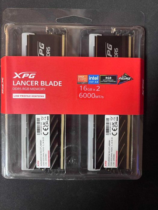 Продавам RAM памет A-Data XPG Lancer Blade RGB DDR5 6000MHz CL34