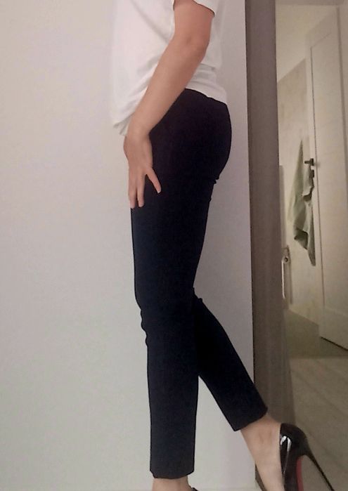 Pantaloni Sandro Paris  S  fir argintiu