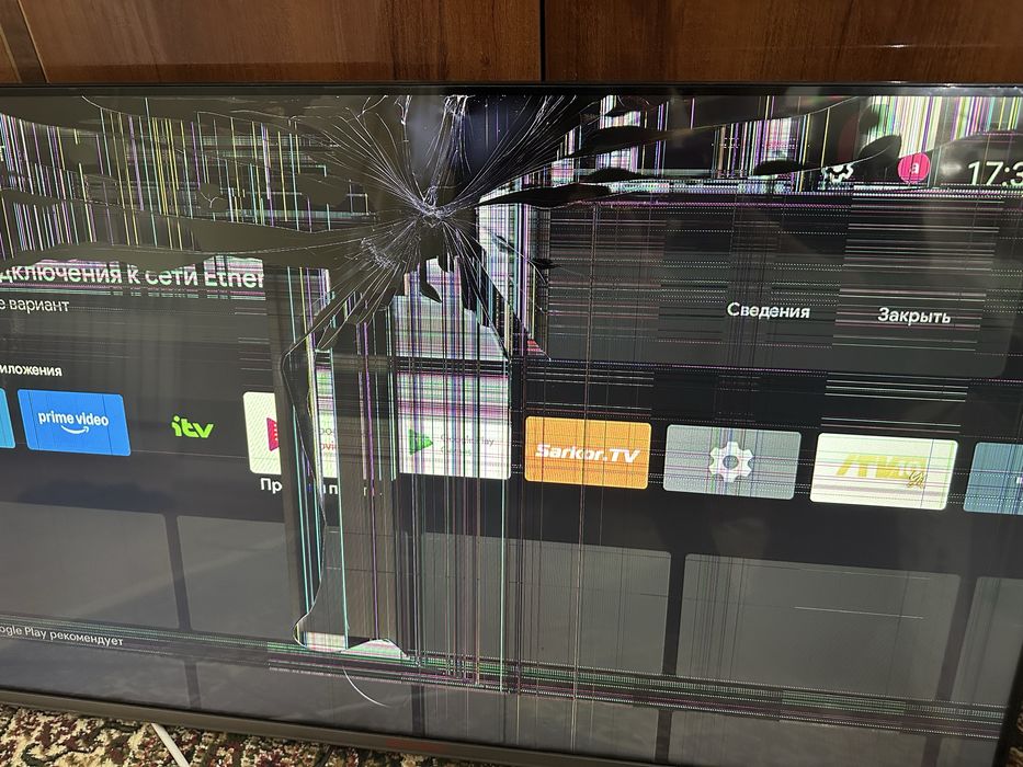 Shivaki телевизор 43’’ US43H3403 экран сломан