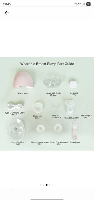 Pompă de sân hands-free Horigen