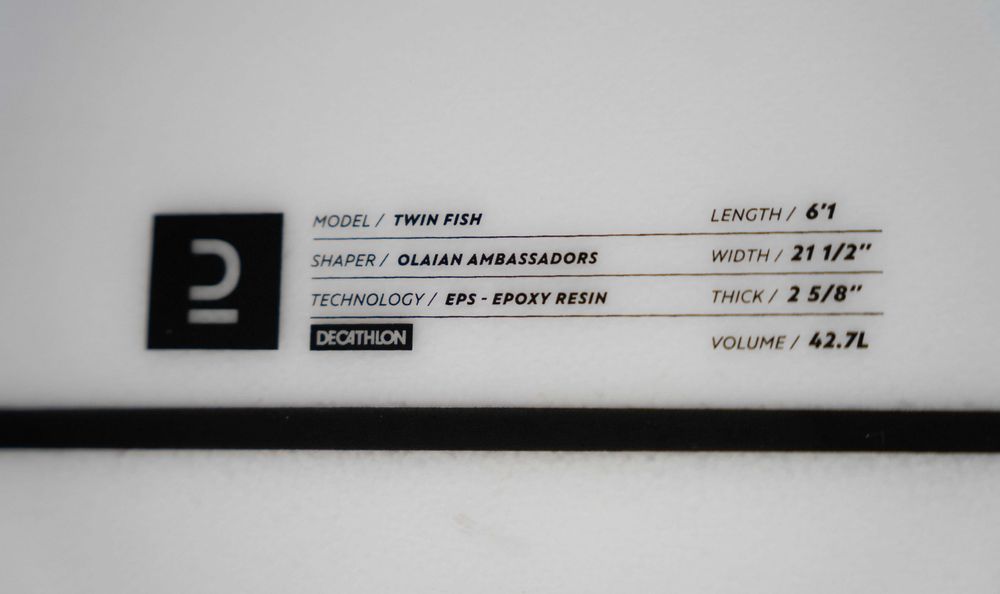 Сърф Olaian TWIN FISH 6'1