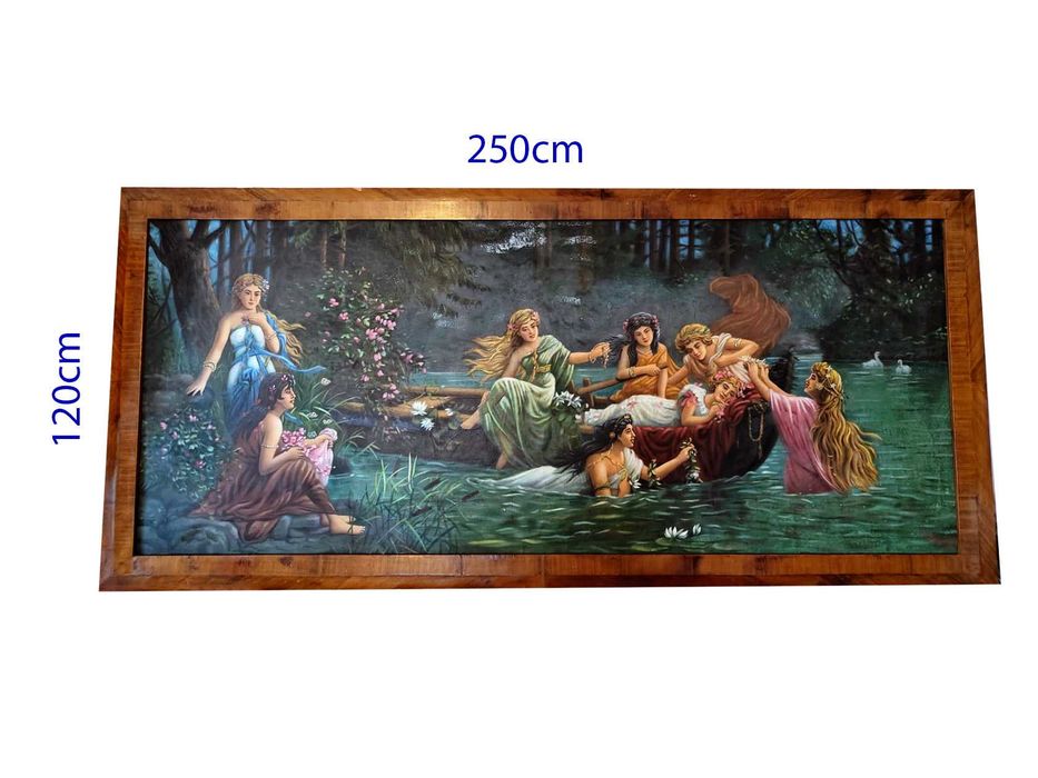 Pictura mare Turbin (1977) – copie „Maidens Bathing” de Hans Zatzka