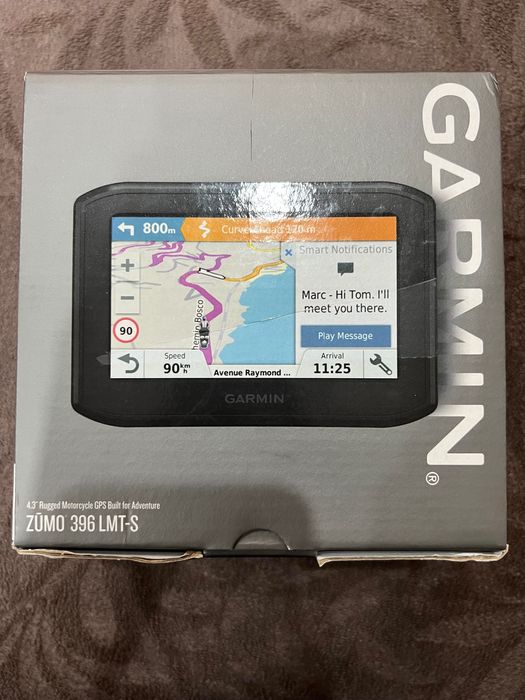 Garmin Zumo 396 LMT-S – Пълен комплект за мотор и кола