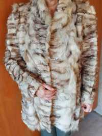 Продавам кожено палто - сребърна лисица