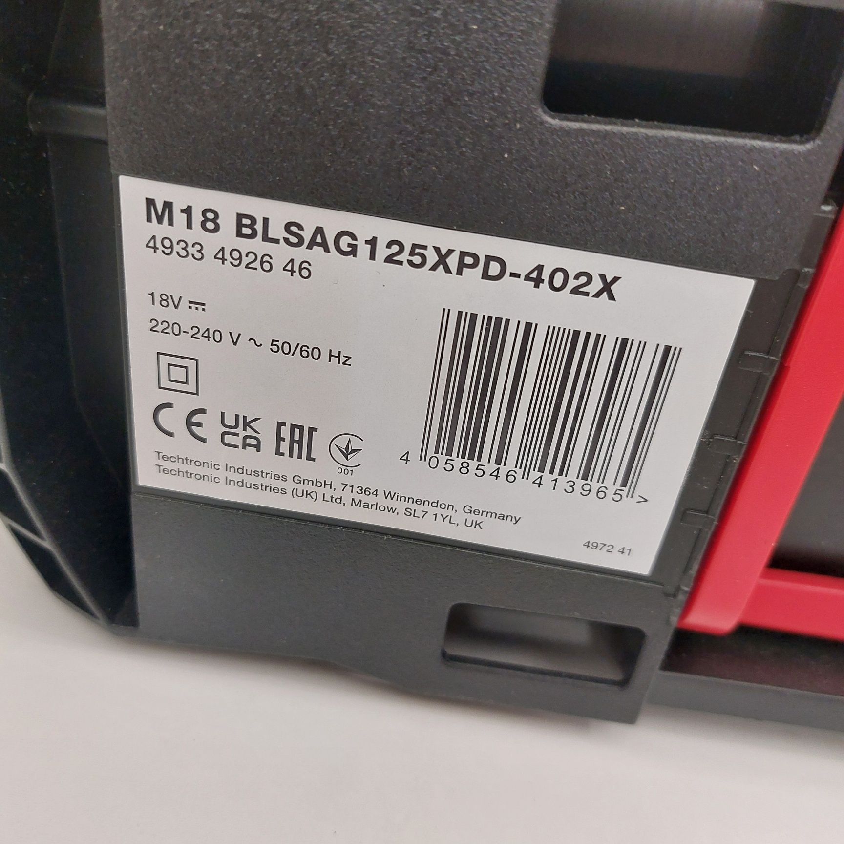 Безчетков акумулаторен ъглошлайф Милуоки Milwaukee M18 BLSAG125XPD-40