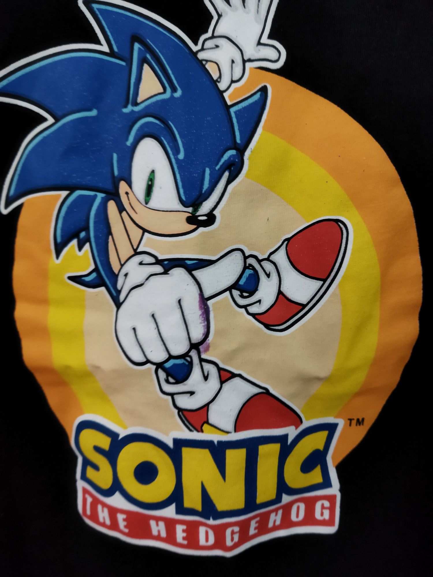 Tricou și jucărie cu Sonic băieți vârstă 5-6 ani mărimea 116