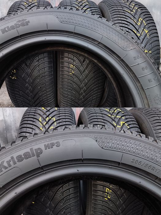 4бр. зимни гуми 205/55/17 Kleber Krisalp HP3 
dot23
7.5мм
Много добро