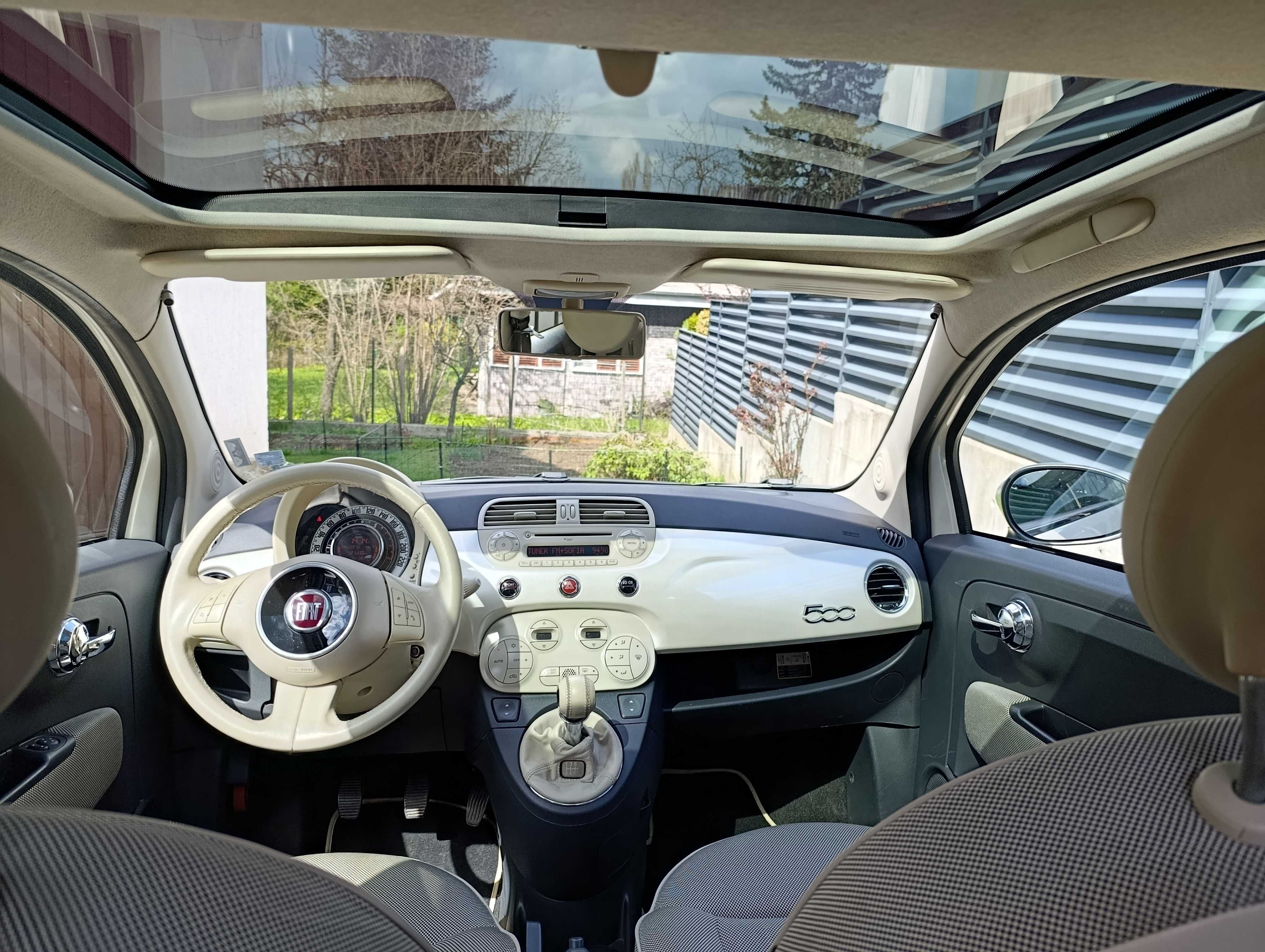 ФИАТ 500 1.4 100кс sport бяла перла