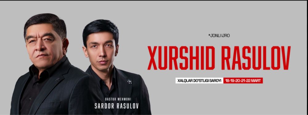 Xurshid Rasulov konsert | Хуршид Расулов концерт
