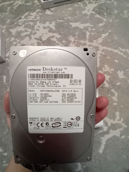 Hdd 250 gb pentru pc