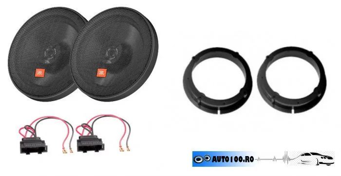 Difuzoare auto dedicate VW Passat B5, JBL Stage2 624, coaxiale, 40W RMS, 16.5 cm
